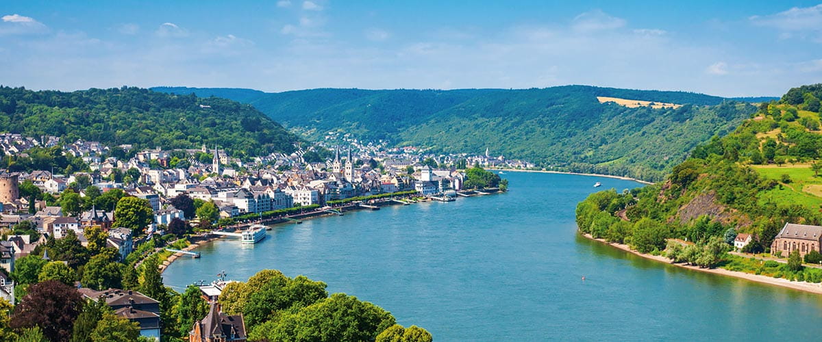 A view over Boppard, Germany